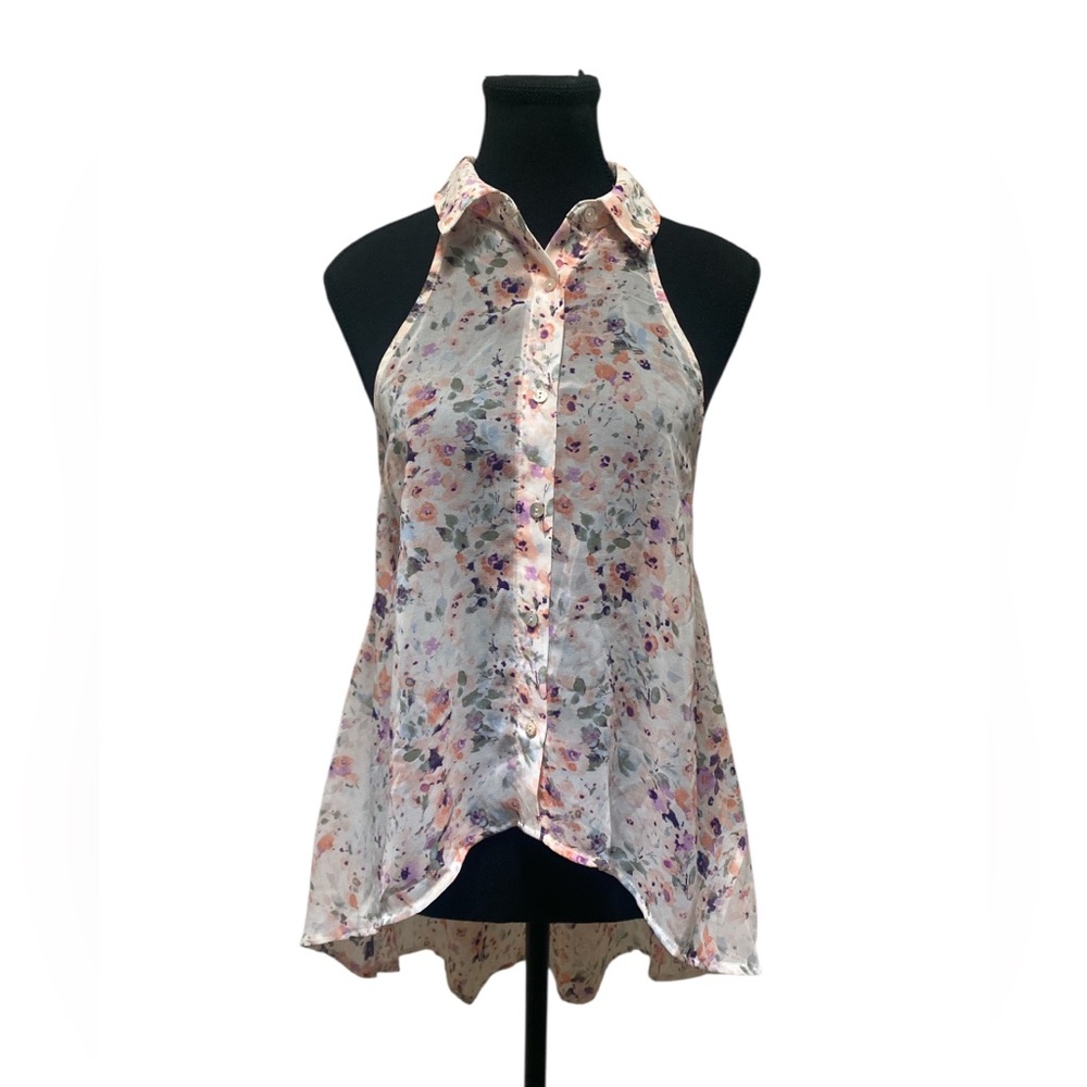 Forever 21 Multicolor Floral Blouse NWOT M
